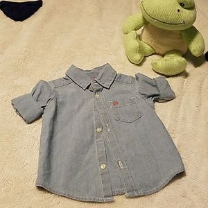 Denim button down 3months